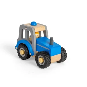 Discount Mini Blue Tractor Wooden Puzzles And Activity Toys | Wooden Toy Cars For Children