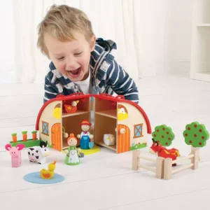 Fashion Mini Farm Playset Wooden Animal Toys | Wooden Farm Sets & Animal Toys