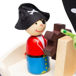 Best Mini Pirate Ship Playset Traditional Wooden Toys | Wooden Toy Castles And Pirate Toys