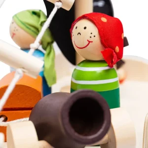 Best Mini Pirate Ship Playset Traditional Wooden Toys | Wooden Toy Castles And Pirate Toys