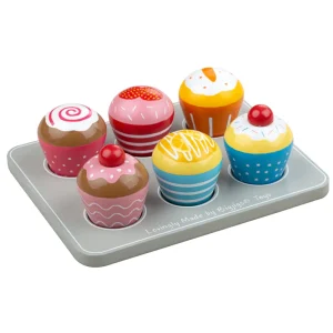 Outlet Muffin Tray Play Shop Cook And Share | Wooden Toy Food Sets
