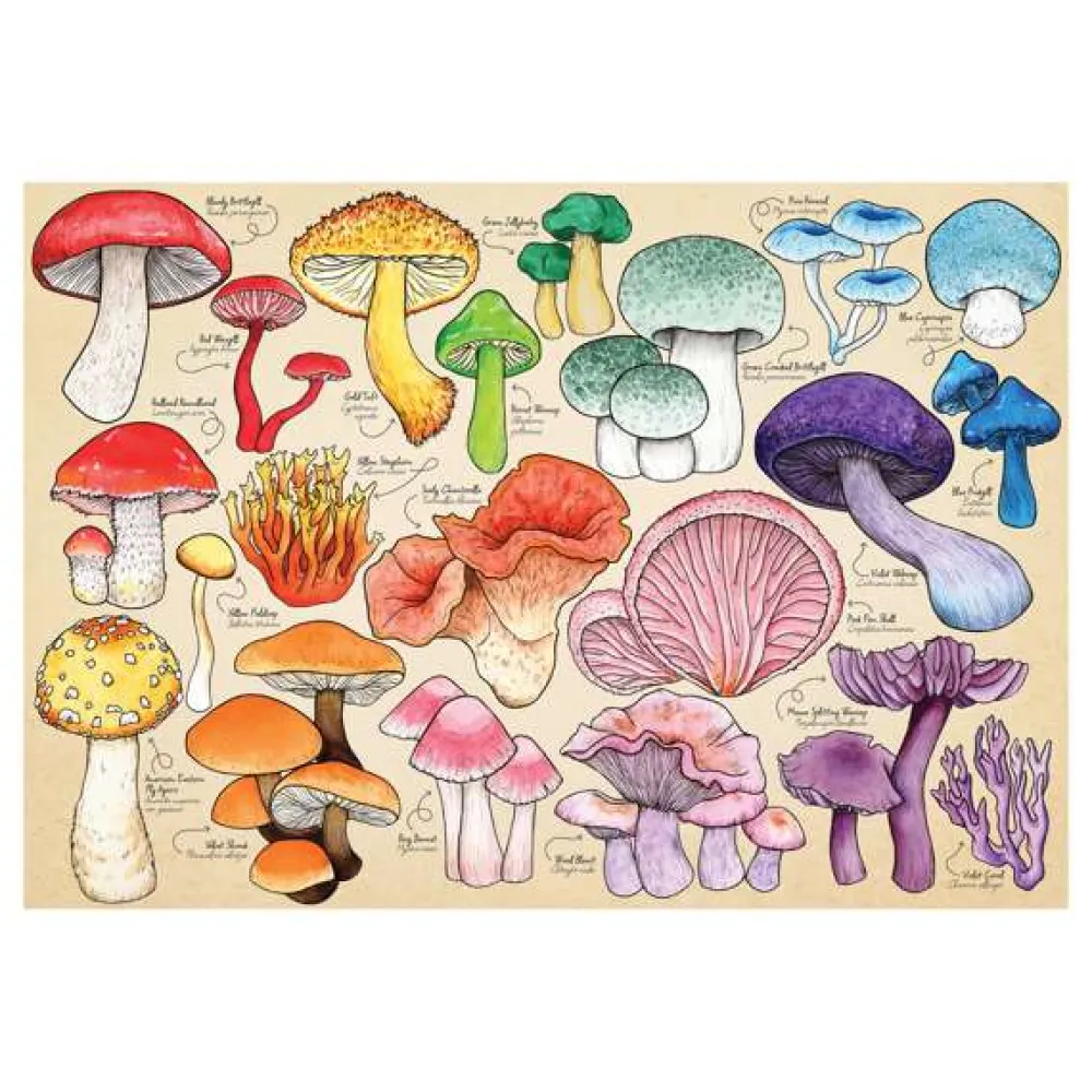 mushroom_mania__piece_puz_0.webp Best Mushroom Mania 1000 Piece Puzzle Children's Wooden Puzzles