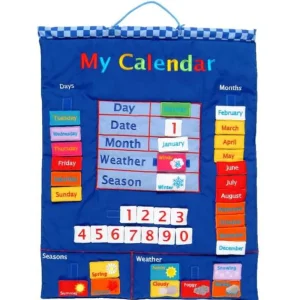 Hot My Calendar Fabric Wall Chart Kids Arts And Crafts Sets For Kids