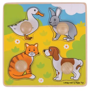 Online My First Peg Puzzle (Pets) Wooden Puzzles And Activity Toys | Children's Wooden Puzzles