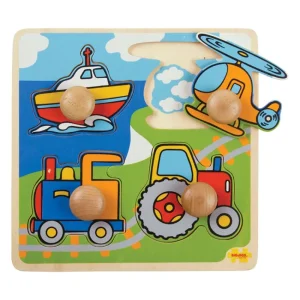 Best My First Peg Puzzle Transport Wooden Puzzles And Activity Toys | Children's Wooden Puzzles
