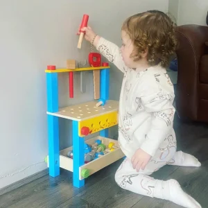 Hot My First Workbench Wooden Puzzles And Activity Toys | Toy Workbenches