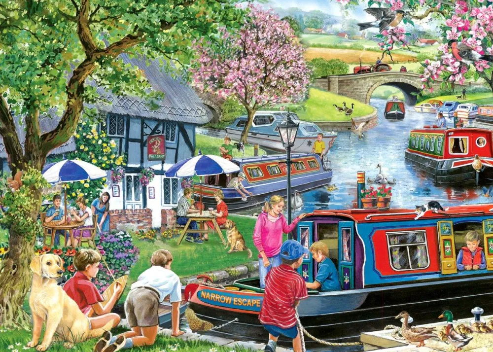 narrow_escape___piece_jig_0.webp Clearance Narrow Escape – 1000 Piece Jigsaw Puzzle Children's Wooden Puzzles