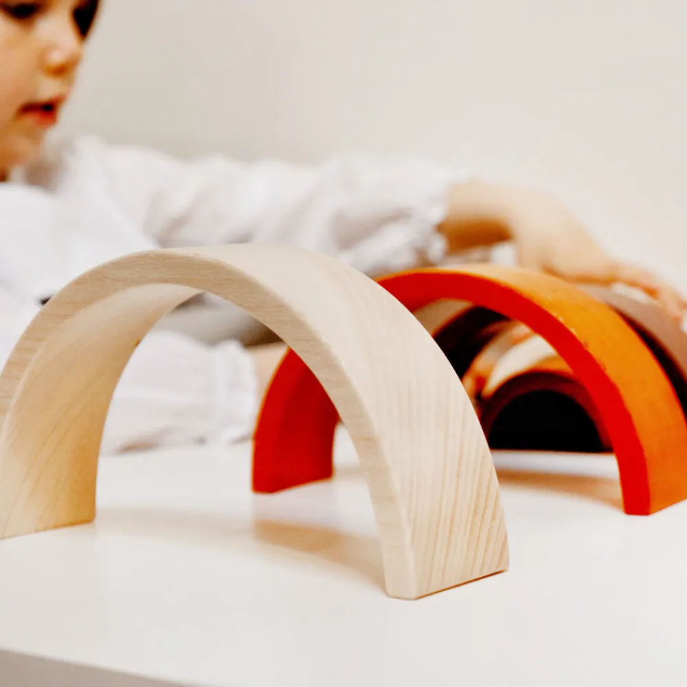 natural_stacking_rainbow_2.webp Outlet Natural Stacking Rainbow Wooden Puzzles And Activity Toys | Traditional Wooden Toys