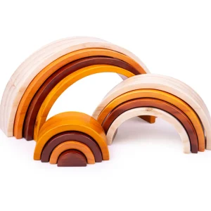 Discount Natural Wooden Stacking Rainbow – Large Wooden Puzzles And Activity Toys | Traditional Wooden Toys