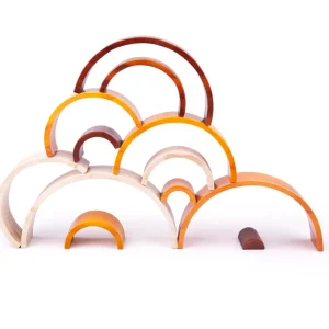 Discount Natural Wooden Stacking Rainbow – Large Wooden Puzzles And Activity Toys | Traditional Wooden Toys