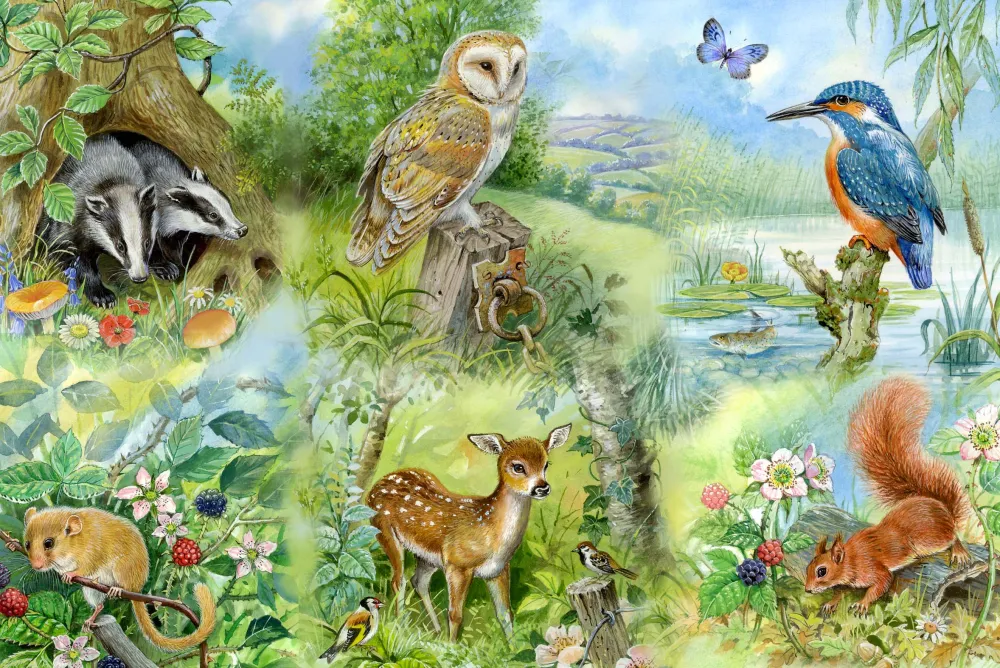 nature_study__big__piece__0.webp Best Nature Study – BIG 250 Piece Jigsaw Puzzle Children's Wooden Puzzles