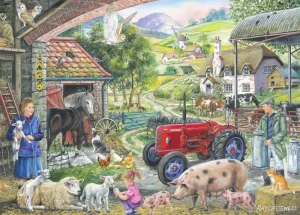 Clearance No.2 – On The Farm – 1000 Piece Jigsaw Puzzle Children's Wooden Puzzles