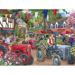 Clearance No.27 – Tractor Parade 1000 Piece Puzzle Children's Wooden Puzzles