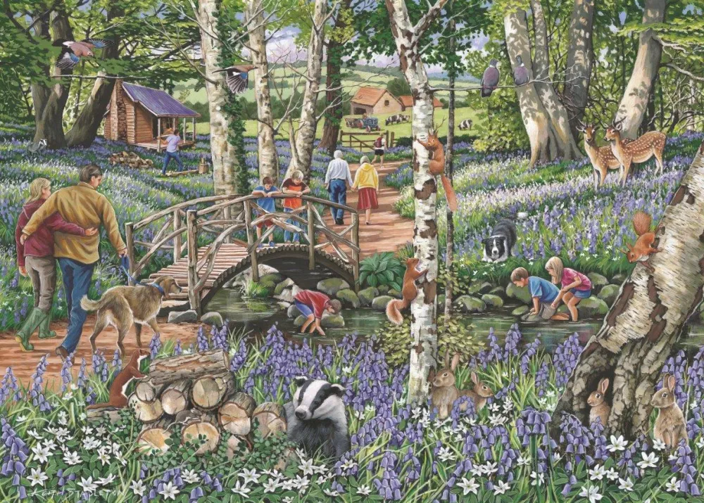 no__walk_in_the_woods___p_0.webp Fashion No.18 – Walk In The Woods – 1000 Piece Jigsaw Puzzle Children's Wooden Puzzles