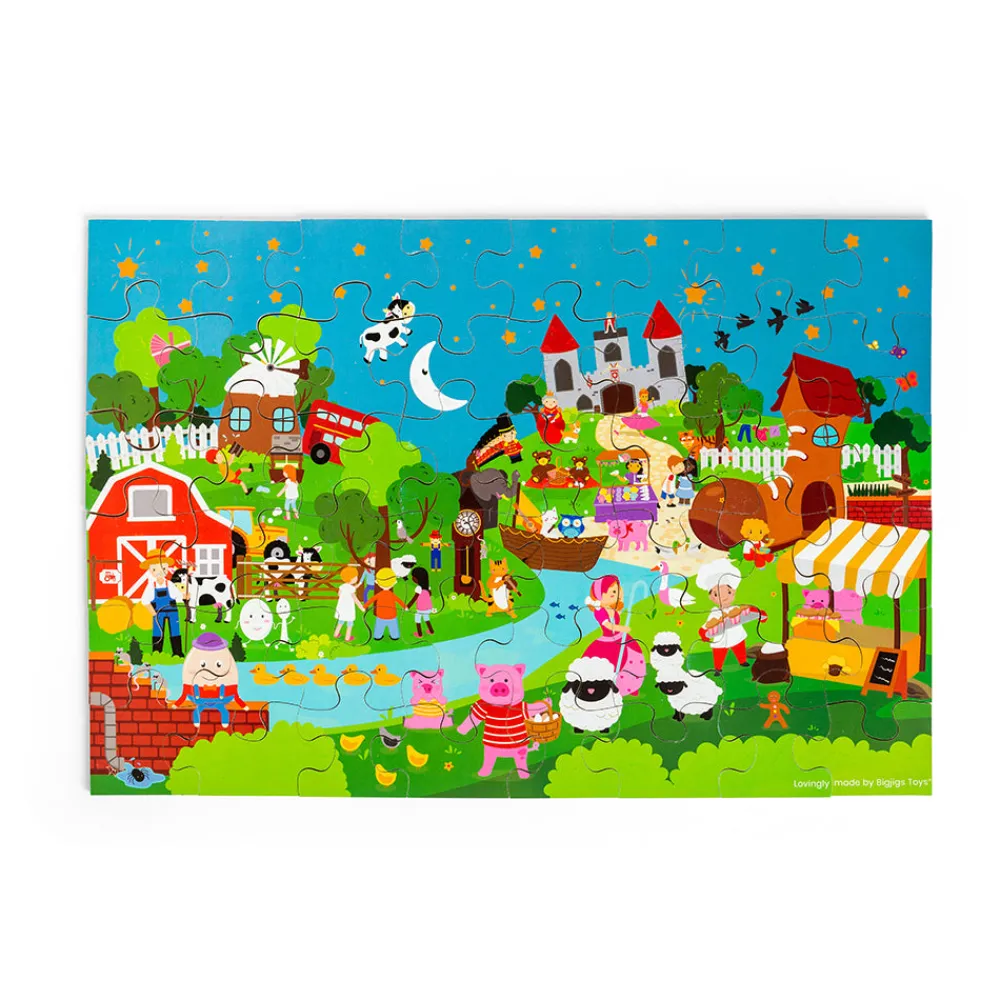 nursery_rhyme_floor_puzzl_0.webp Best Nursery Rhyme Floor Puzzle (48pc) Wooden Puzzles And Activity Toys | Children's Wooden Puzzles