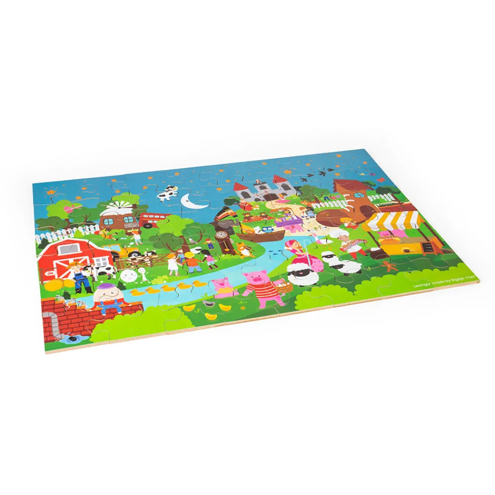 nursery_rhyme_floor_puzzl_2.webp Best Nursery Rhyme Floor Puzzle (48pc) Wooden Puzzles And Activity Toys | Children's Wooden Puzzles