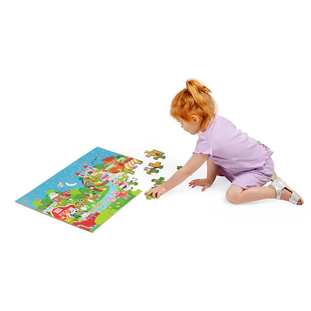 nursery_rhyme_floor_puzzl_5.webp Best Nursery Rhyme Floor Puzzle (48pc) Wooden Puzzles And Activity Toys | Children's Wooden Puzzles