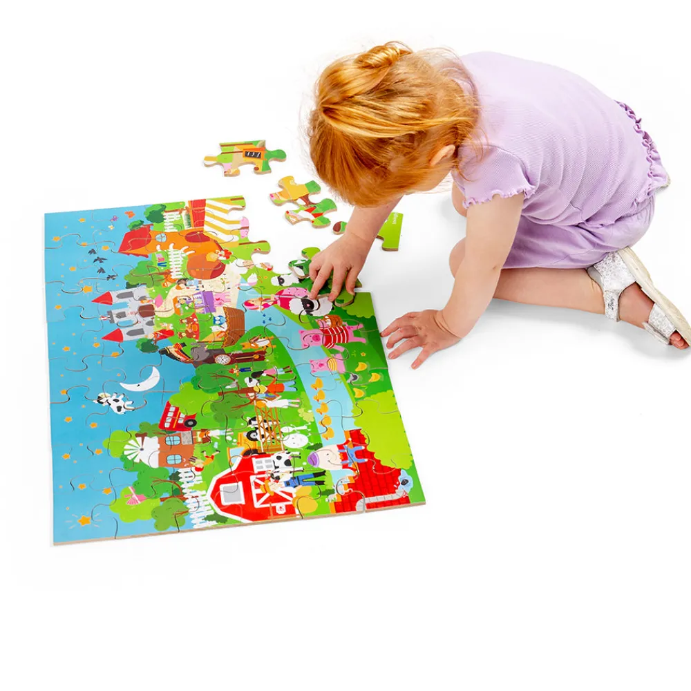 nursery_rhyme_floor_puzzl_6.webp Best Nursery Rhyme Floor Puzzle (48pc) Wooden Puzzles And Activity Toys | Children's Wooden Puzzles