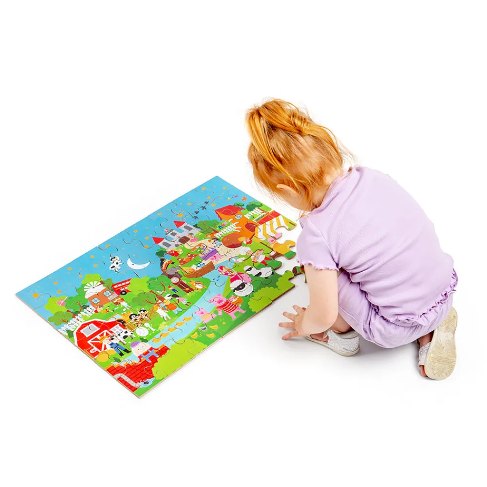 nursery_rhyme_floor_puzzl_7.webp Best Nursery Rhyme Floor Puzzle (48pc) Wooden Puzzles And Activity Toys | Children's Wooden Puzzles