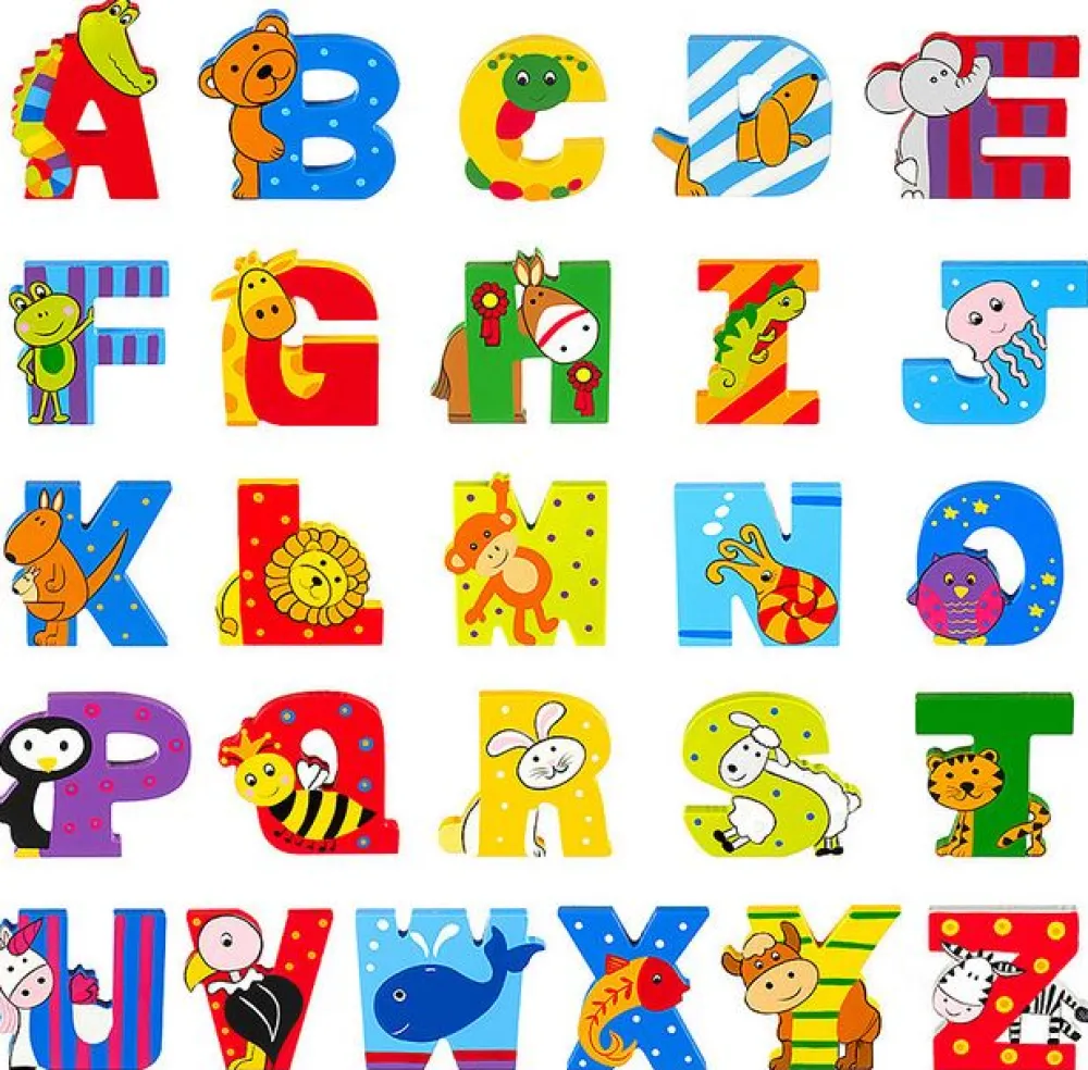 orange_tree_toys_painted__0.webp Outlet Painted Wooden Letters Kids Kids Room Accessories | Kids Learning Numbers And Letter