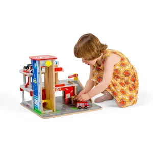 Discount Park & Play Garage Traditional Wooden Toys | Wooden Toy Cars For Children