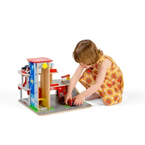 Discount Park & Play Garage Traditional Wooden Toys | Wooden Toy Cars For Children