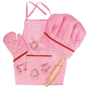 Outlet Pink Chef’s Set Wooden Toy Food Sets