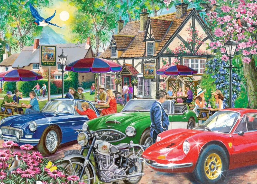 plough_inn__big__piece_ji_0.webp New Plough Inn – BIG 500 Piece Jigsaw Puzzle Children's Wooden Puzzles