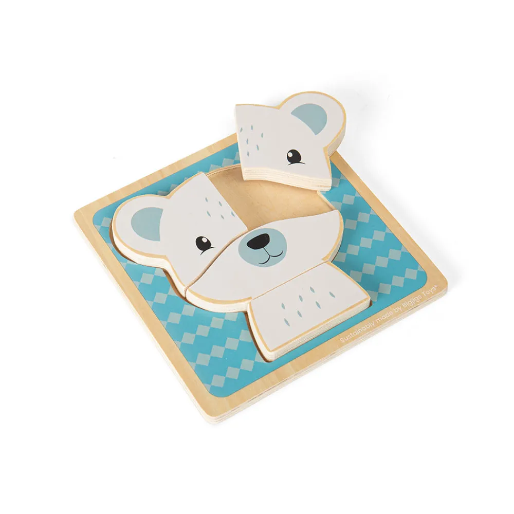 polar_bear_chunky_puzzle_1.webp Outlet Polar Bear Chunky Puzzle Wooden Puzzles And Activity Toys | Children's Wooden Puzzles