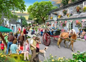 Hot Pony Parade – BIG 500 Piece Jigsaw Puzzle Children's Wooden Puzzles