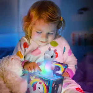 Outlet Pop & Glow Unicorn Jack In The Box Kids Kids Room Accessories | Montessori Toys