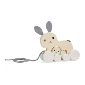 Sale Pull Along Bunny and Baby Wooden Push And Pull Along Toys