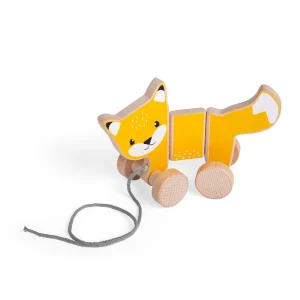 New Pull Along Fox Wooden Push And Pull Along Toys