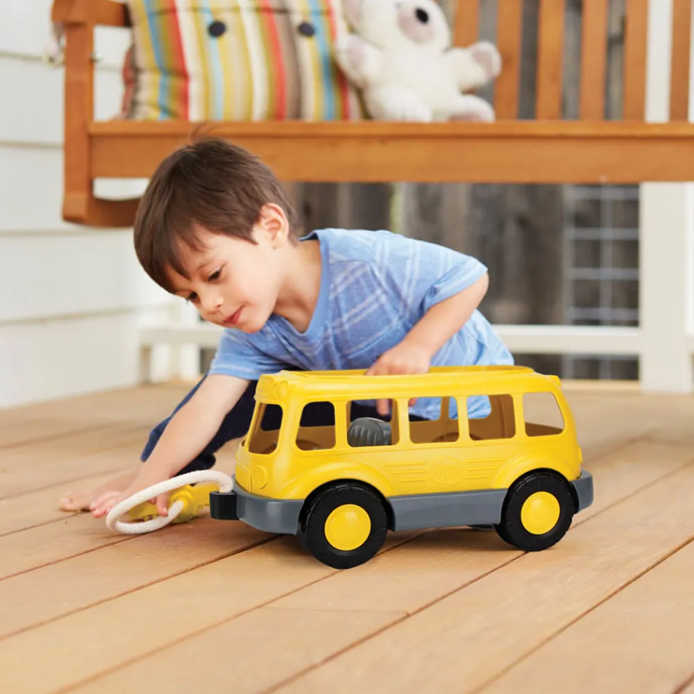 pull_along_school_bus_wag_1.webp Online Pull Along School Bus Wagon Wooden Toy Cars For Children