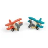 Hot Pull Back Bi-Planes – Red, Blue (Pack of 2) Traditional Wooden Toys | Wooden Push And Pull Along Toys