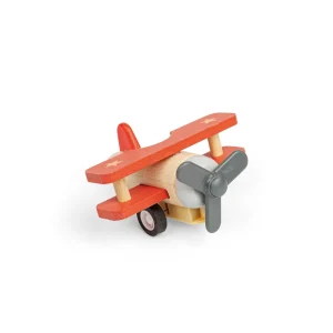 Hot Pull Back Bi-Planes – Red, Blue (Pack of 2) Traditional Wooden Toys | Wooden Push And Pull Along Toys