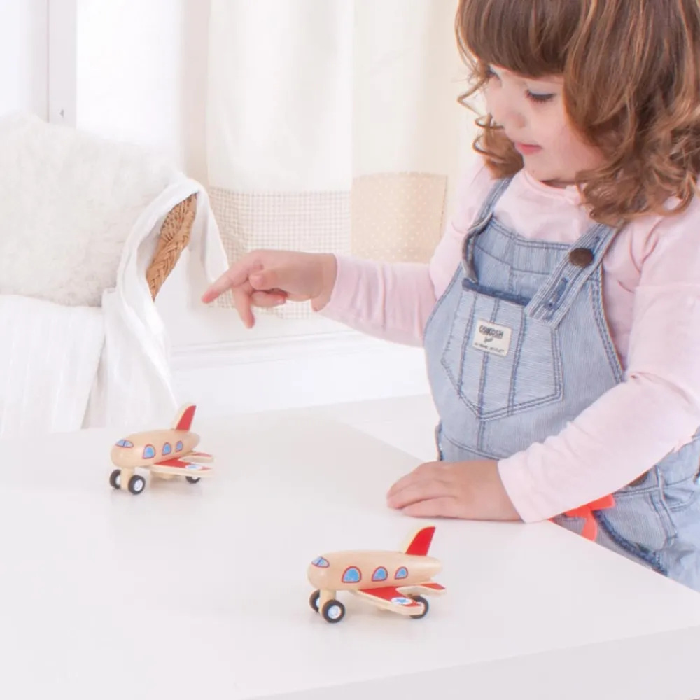 pull_back_planes_pack_of__1.webp Fashion Pull Back Planes (Pack of 2) Wooden Push And Pull Along Toys | Wooden Toy Cars For Children