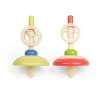 New Pull String Spinning Tops – Red, Green Traditional Wooden Toys | Wooden Push And Pull Along Toys