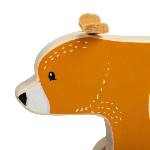 Fashion Push Along Bear Wooden Push And Pull Along Toys