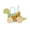 New Push Along Diplodocus Bead Frame Traditional Wooden Toys | Wooden Push And Pull Along Toys