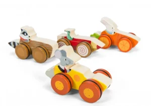 Fashion Push Along Woodland Race Car by Wooden Push And Pull Along Toys | Activity Toys & Games