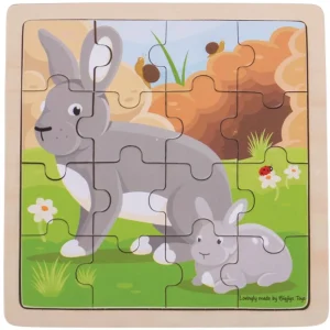 Best Rabbit & Kitten Puzzle Wooden Puzzles And Activity Toys | Children's Wooden Puzzles