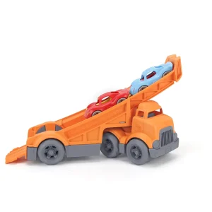 Hot Racing Truck with 2 Race Cars Wooden Toy Cars For Children