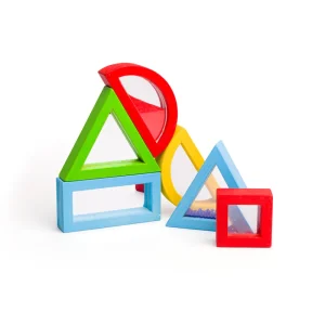 Hot Rainbow Sensory Shapes Wooden Puzzles And Activity Toys | Traditional Wooden Toys
