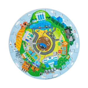 Fashion Recycling Circular Floor Puzzle (50pc) Wooden Puzzles And Activity Toys | Children's Wooden Puzzles