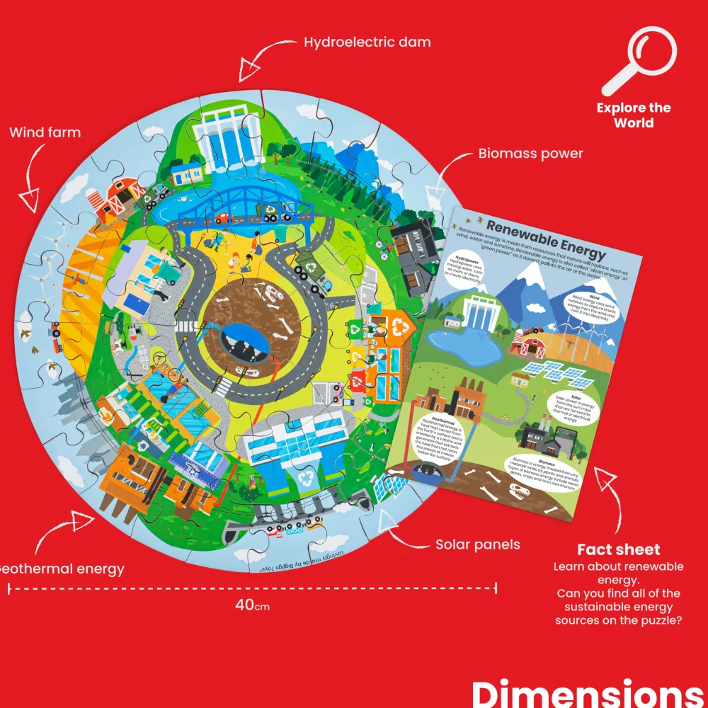 recycling_circular_floor__1.webp Fashion Recycling Circular Floor Puzzle (50pc) Wooden Puzzles And Activity Toys | Children's Wooden Puzzles