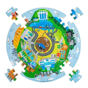 Fashion Recycling Circular Floor Puzzle (50pc) Wooden Puzzles And Activity Toys | Children's Wooden Puzzles