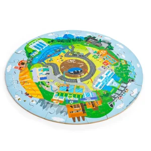 Fashion Recycling Circular Floor Puzzle (50pc) Wooden Puzzles And Activity Toys | Children's Wooden Puzzles