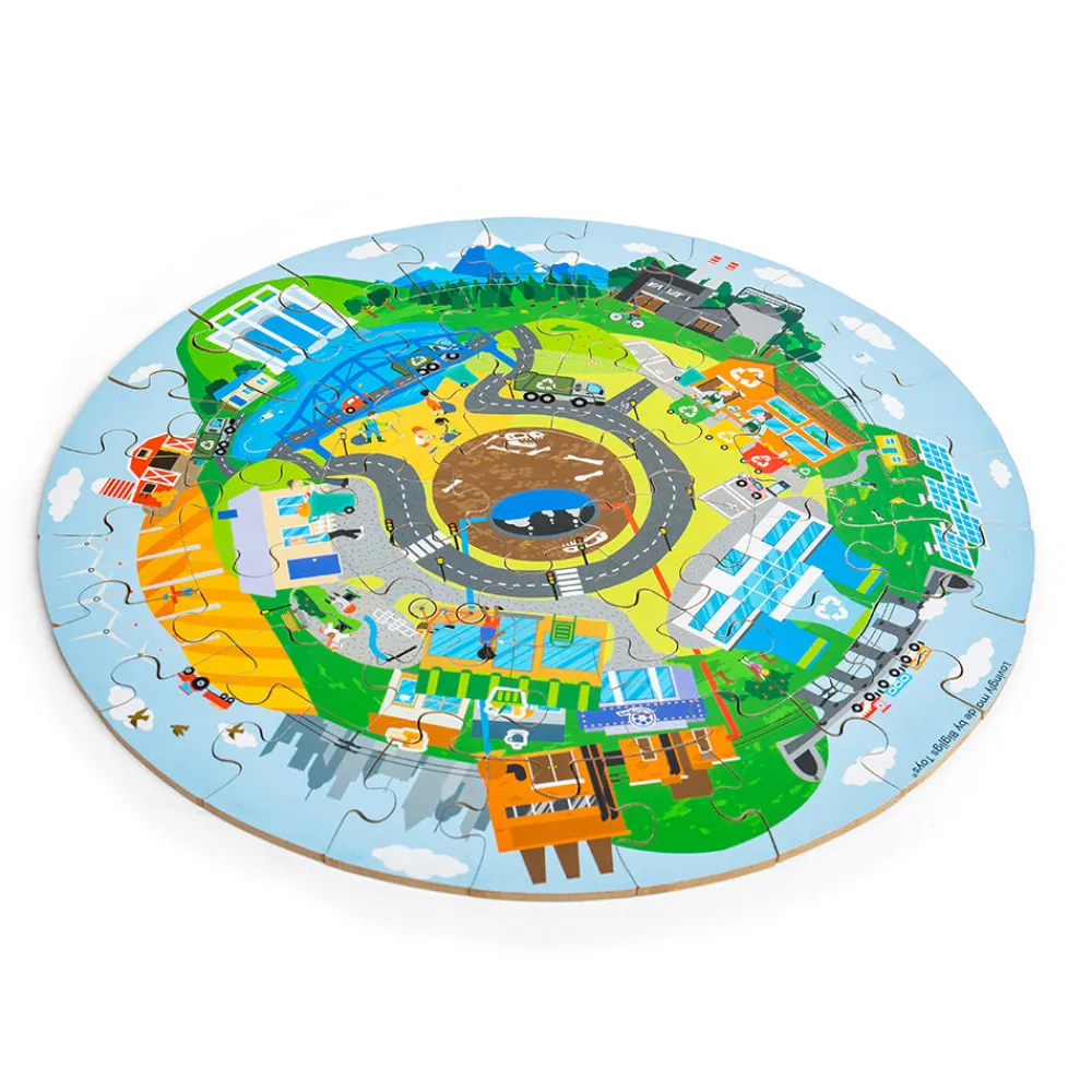 recycling_circular_floor__5.webp Fashion Recycling Circular Floor Puzzle (50pc) Wooden Puzzles And Activity Toys | Children's Wooden Puzzles