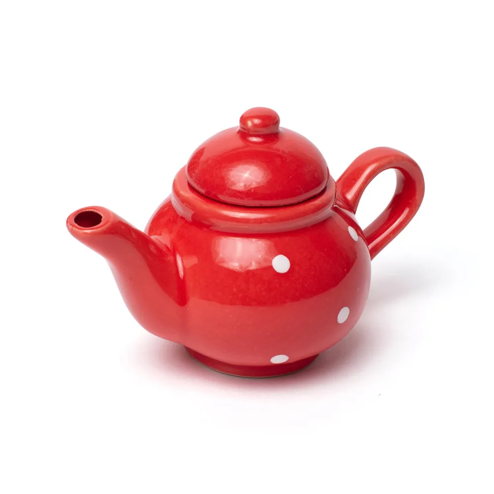red_polka_dot_porcelain_t_3.webp New Red Polka Dot Porcelain Tea Set Play Shop Cook And Share | Wooden Toy Food Sets